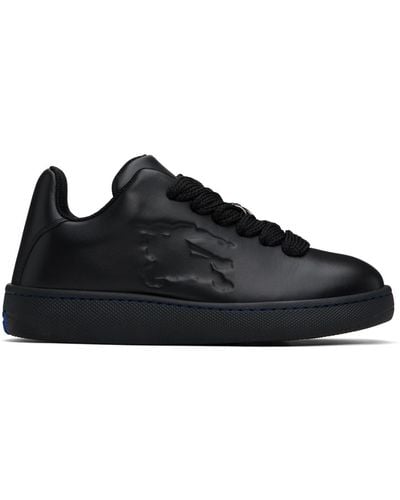 Burberry Leather Box Sneakers - Black