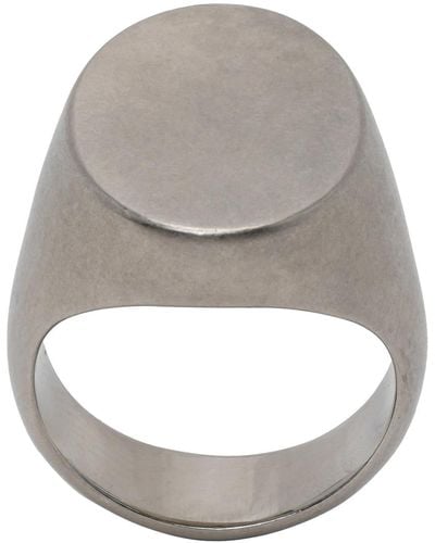 Maison Margiela Oval Chevalier Ring - Grey