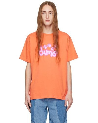 Dime T-shirt à image à logo - Orange
