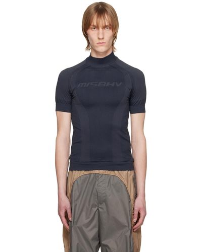 MISBHV Ssense Exclusive Grey Turtleneck - Blue