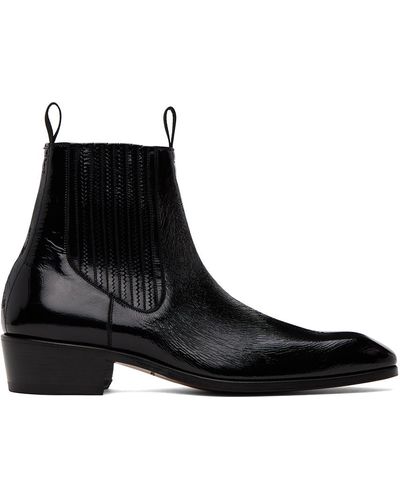 Tom Ford Black Bailey Chelsea Boots