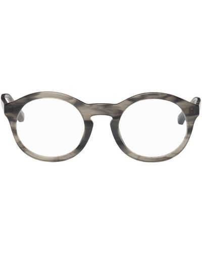 Dries Van Noten Tortoiseshell Linda Farrow Edition 64 C9 Glasses - Black