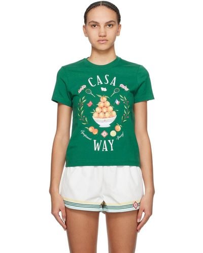Casablancabrand ーン Casa Way Tシャツ - グリーン