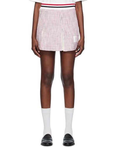 Thom Browne Multicolour Pleated Miniskirt