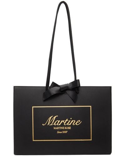 Martine Rose Large Shopper Tote - Black