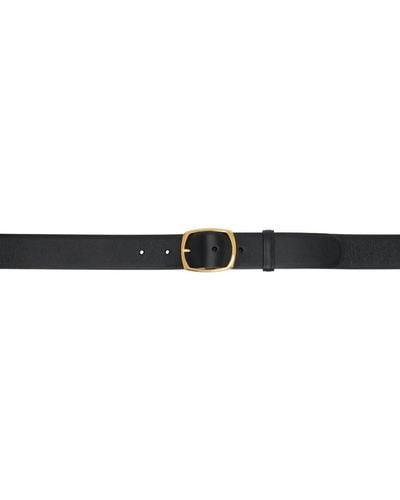 The Row Brown Oval Belt - Black