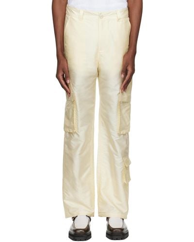 Mr. Saturday Button Cargo Pants - Natural