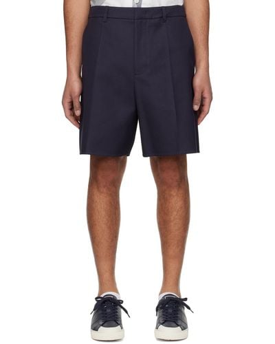 Valentino Pleated Shorts - Blue