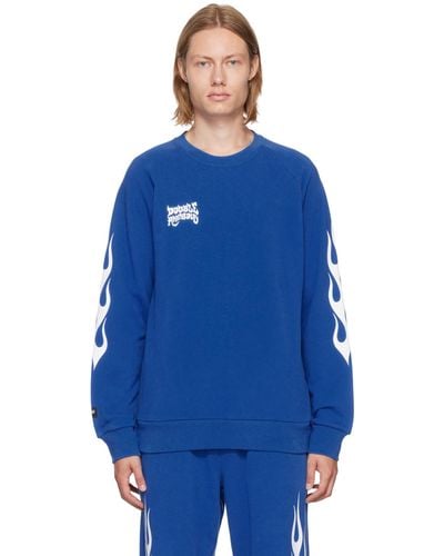 DOUBLE RAINBOUU Couch Surf Sweater - Blue