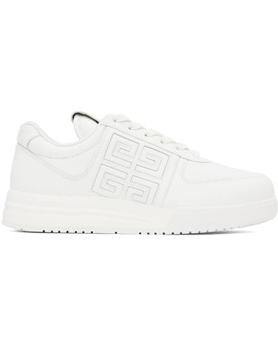 Givenchy White G4 Low Sneakers - Black
