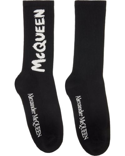 Alexander McQueen Underwear > socks - Noir