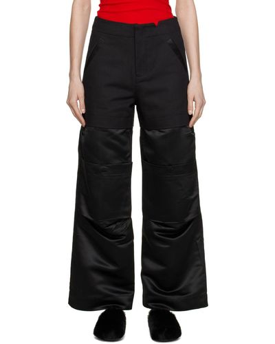 Spencer Badu Panelled Trousers - Black