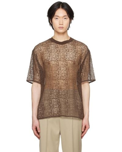 Amomento Sheer T-shirt - Brown