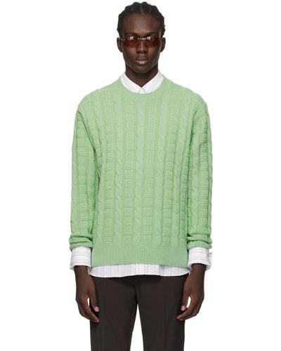 Acne Studios Green Jacquard Jumper