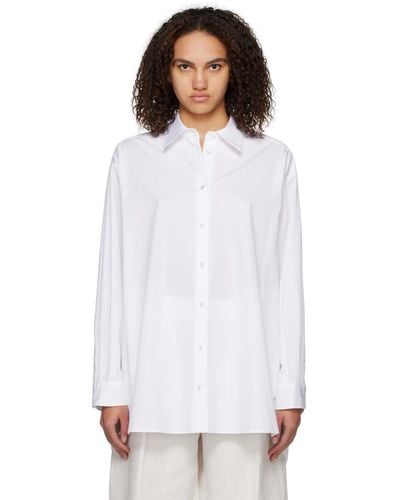 The Row White Luka Shirt