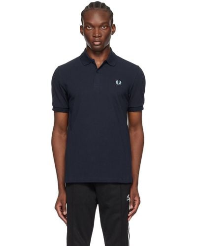 Fred Perry Embroidered Polo - Blue