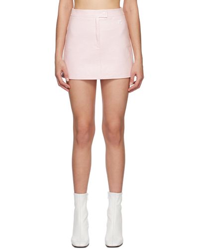 Courreges Pink Zip-fly Miniskirt