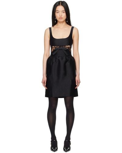 ShuShu/Tong Lace Splicing Minidress - Black