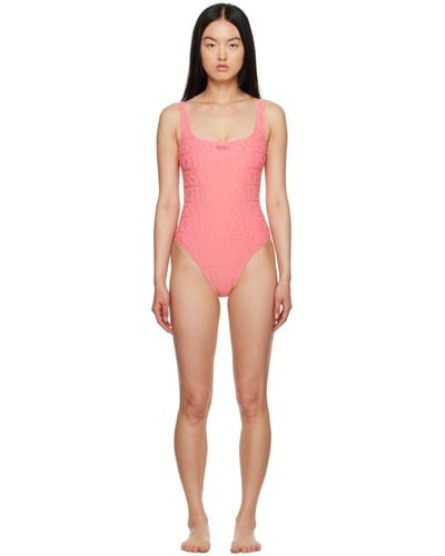 Versace Pink Dua Lipa Edition One-piece Swimsuit - Black