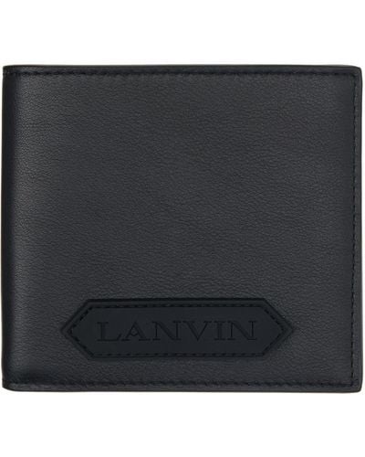 Lanvin ラバーロゴ 札入れ - ブラック