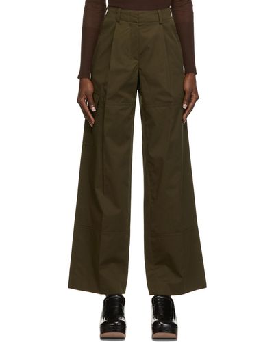 Nina Ricci Cargo Trousers - Green