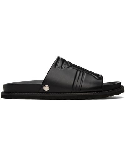 Burberry Motif Sandals - Black