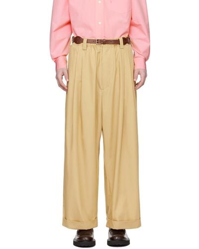 MERYLL ROGGE Drawstring Trousers - Natural