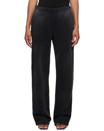 T By Alexander Wang High-waisted Joggers - Black