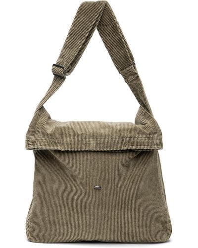 Our Legacy Brown Sling Bag - Green