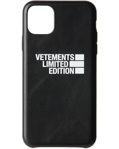 Vetements Limited Edition ロゴ Iphone 11 Pro Max ケース - ブラック