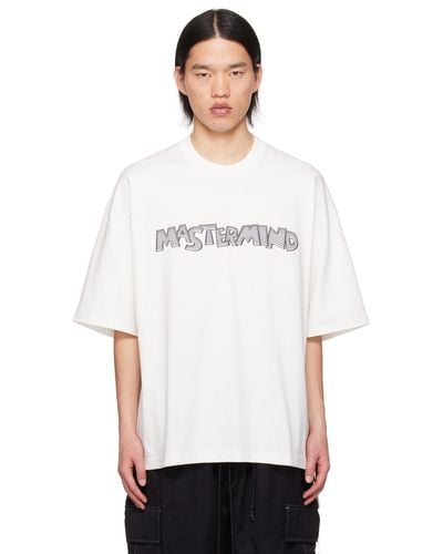 Mastermind Japan ホワイト Metal Tシャツ