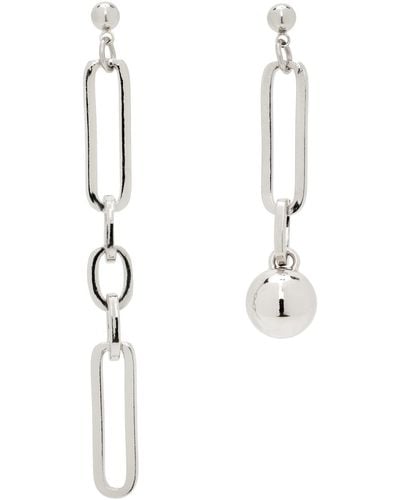 Justine Clenquet Ali Earrings - White