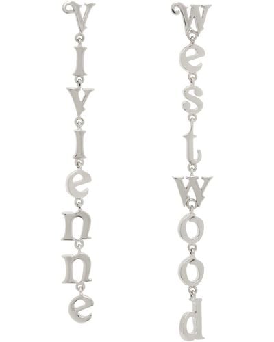 Vivienne Westwood Silver Raimunda Earrings - Black