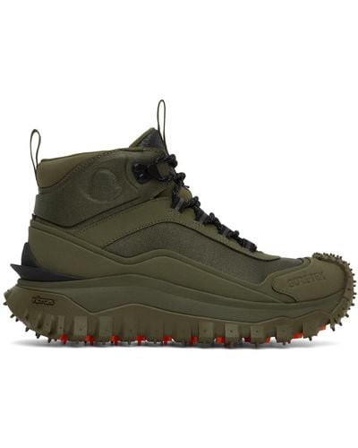 Moncler Khaki Trailgrip Gtx Sneakers - Green
