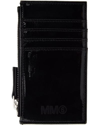 MM6 by Maison Martin Margiela ジップカードケース - ブラック
