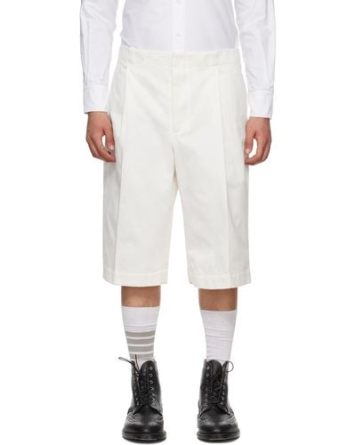 Thom Browne Thom E Unconstructed Shorts - White