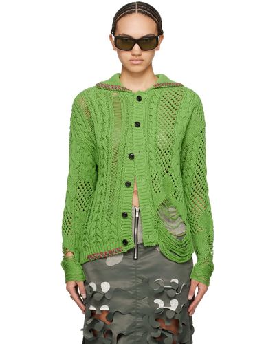 ANDERSSON BELL Cardigan sauvage vert
