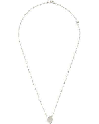 AGMES Sum Of Parts Right Pendant Necklace - White