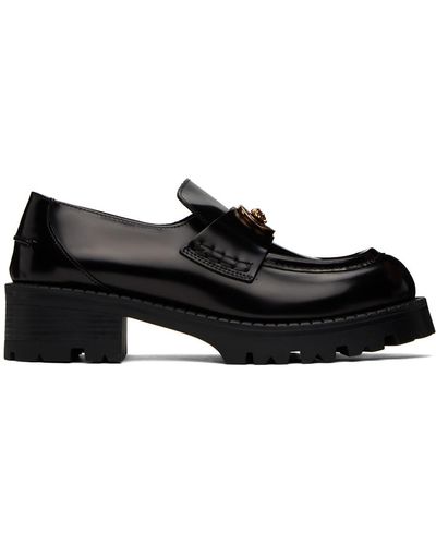 Versace Black Alia Platform Loafers