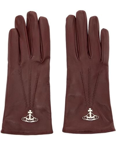 Vivienne Westwood Red Orb Gloves - Purple