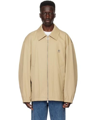 WOOYOUNGMI Beige Pleated Jacket - Natural