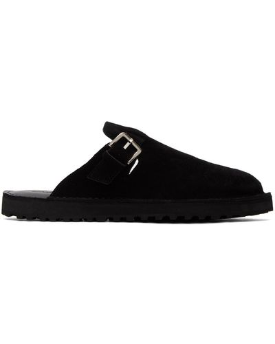 Comme des Garçons Black Pin-buckle Loafers