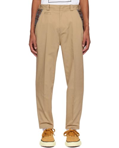 Undercover Panelled Trousers - Natural