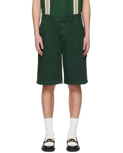 Palmes Sweeper Denim Shorts - Green