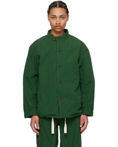 Nanamica Band Collar Jacket - Green