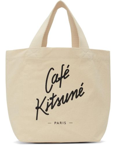 Maison Kitsuné Mini cabas 'café kitsuné' - Neutre