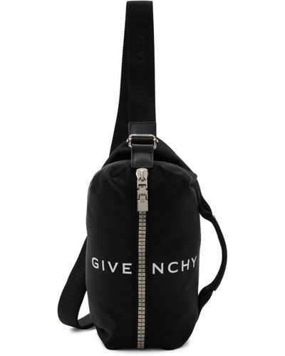 Givenchy Sac-ceinture noir à glissière et à logo g