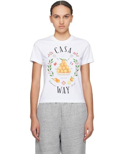 Casablancabrand ホワイト Casa Way Tシャツ - マルチカラー