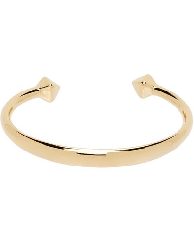 Isabel Marant Gold Ring Cuff Bracelet - Black