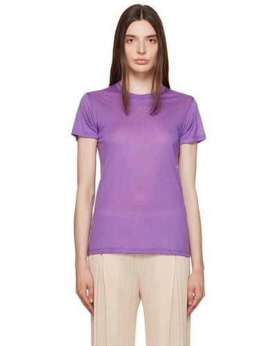Baserange Crewneck T-shirt - Purple
